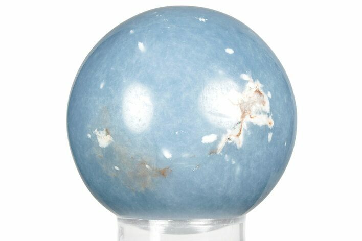Polished Angelite (Blue Anhydrite) Sphere #359846